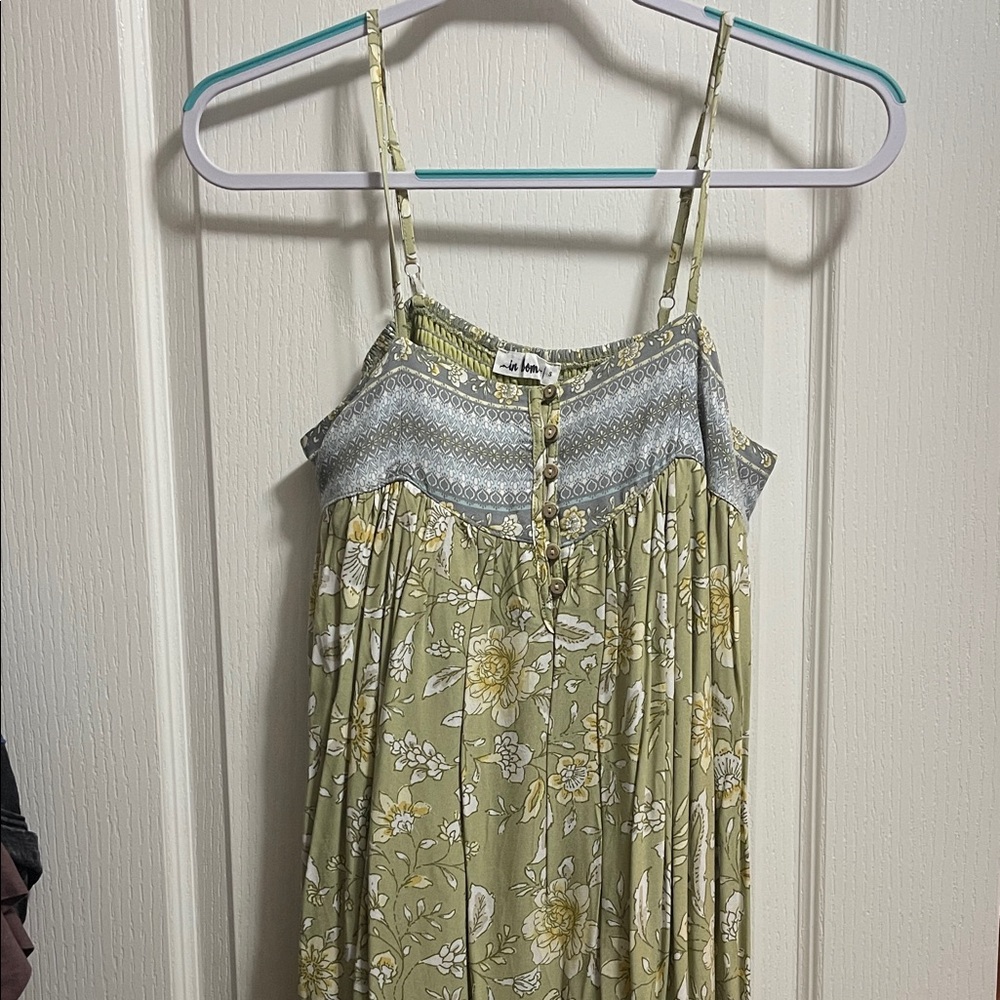 Floral Spaghetti Strap Dress